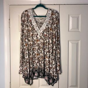 Long sleeve Boho top